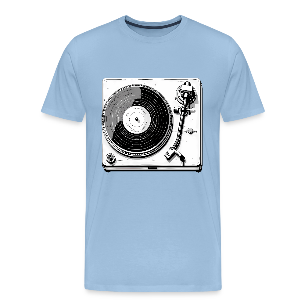 Analog Soul – Classic Vinyl Turntable - Männer Premium T-Shirt - by Artful Alchemist