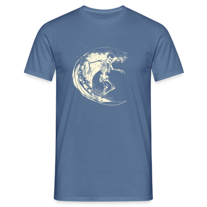 Cooles Surfer Skelett - Männer T-Shirt - by Artful Alchemist