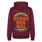 „Schau Mer Mal“ – Retro Look aus Hessen - Männer Premium Hoodie - Burgunderrot