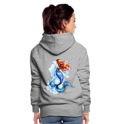 Meerjungfrau als Aquarelle - Frauen Premium Hoodie - by Artful Alchemist