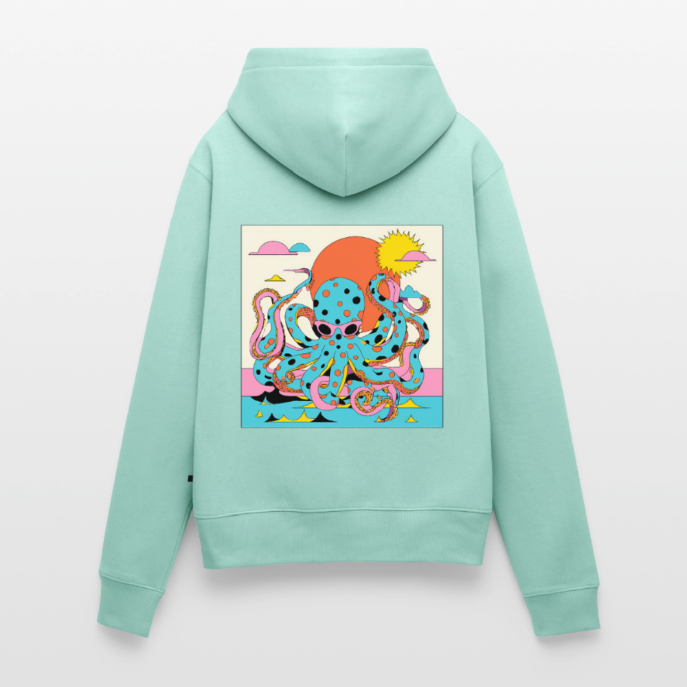 Octopus Summer – Retro Comic - Frauen Premium Bio Hoodie - by Artful Alchemist
