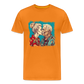 Küssendes Best Ager Pärchen mit Hawaiihemden  - Männer T-Shirt - Orange