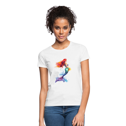 Meerjungfrau als Aquarelle - Frauen T-Shirt - by Artful Alchemist