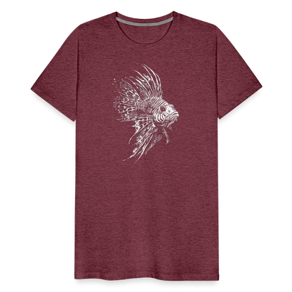 Rotfeuerfisch - Monochrom - Männer Premium T-Shirt - by Artful Alchemist