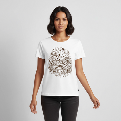 Moonlight Vinyl – Frauen Premium T-Shirt - by Artful Alchemist