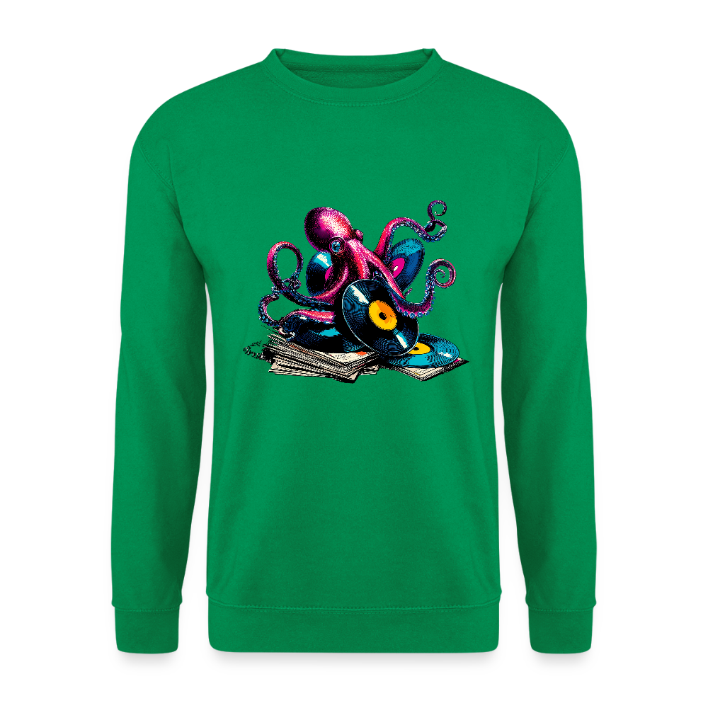 DJ Oktopus – Wenn Tiefsee auf Vinyl trifft - Unisex Pullover - Kelly Green
