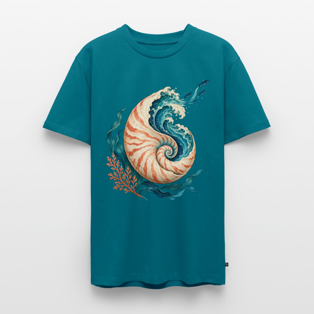 Nautilus Wave – Männer Premium T-Shirt - Petrol