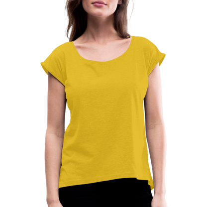 Kosmosschlange im Schneckenhaus - Frauen Shirt mit gerollten Ärmeln - by Artful Alchemist