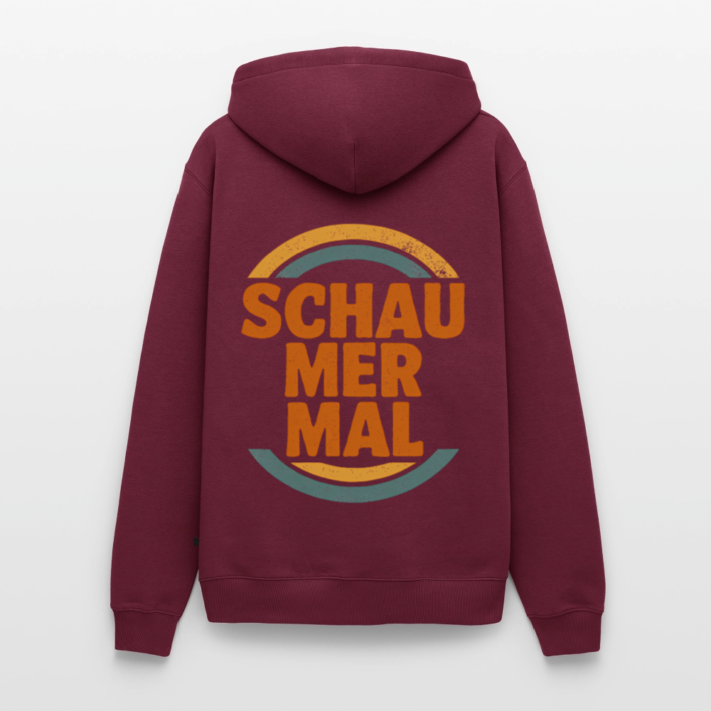 „Schau Mer Mal“ – Retro Look aus Hessen - Männer Premium Hoodie - Burgunderrot