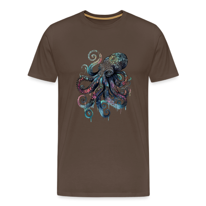 Cooler Wasserfarben Aquarell Oktopus - Männer Premium T-Shirt - by Artful Alchemist