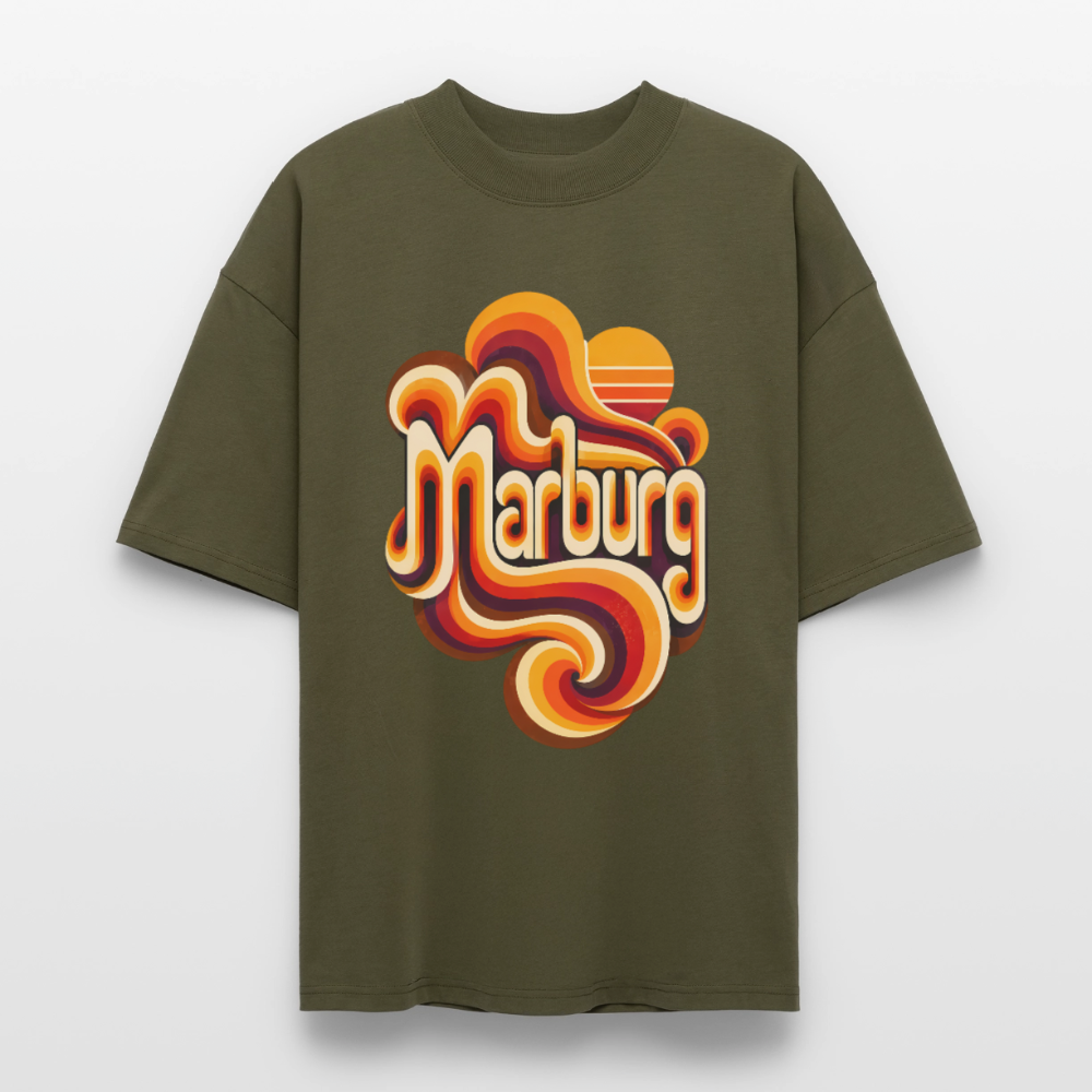 Marburg Retro – Oversized Unisex Bio T-Shirt - Khaki