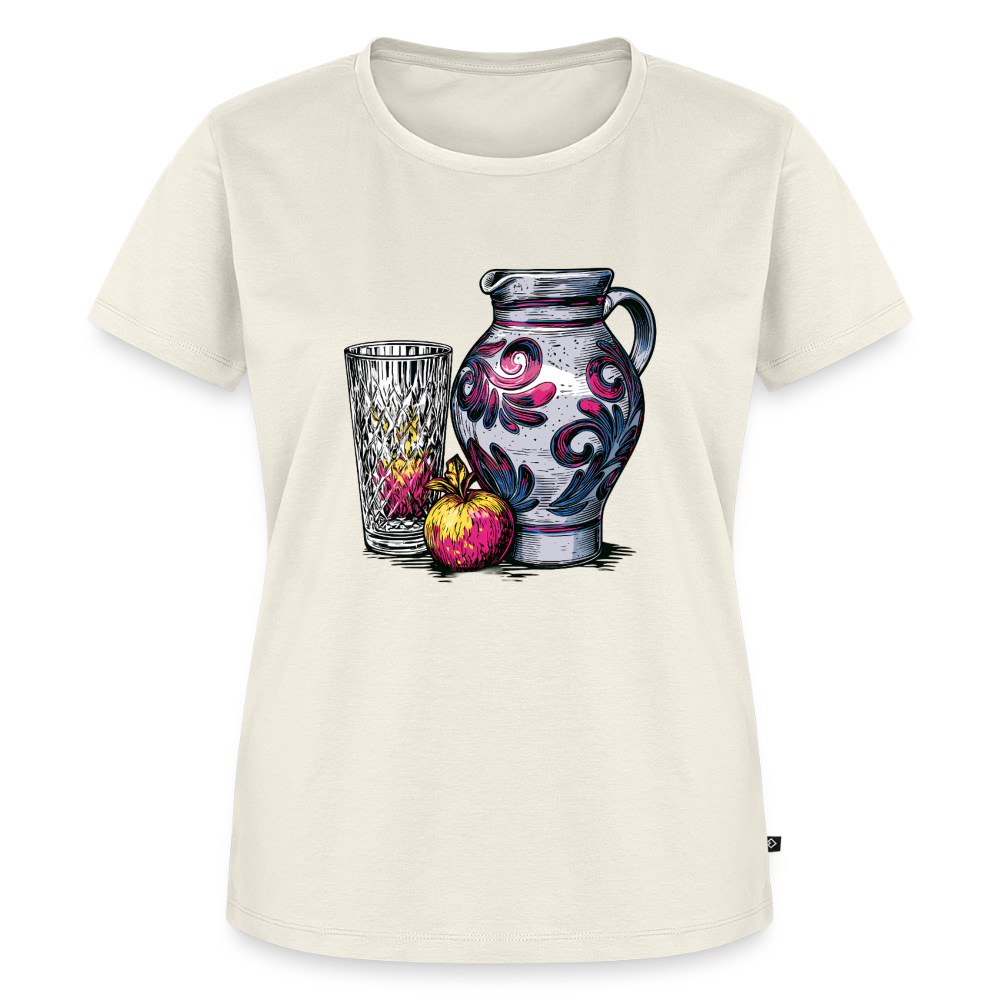Pink Bembel & Äppelwoi - Frauen Premium T-Shirt - Naturweiß