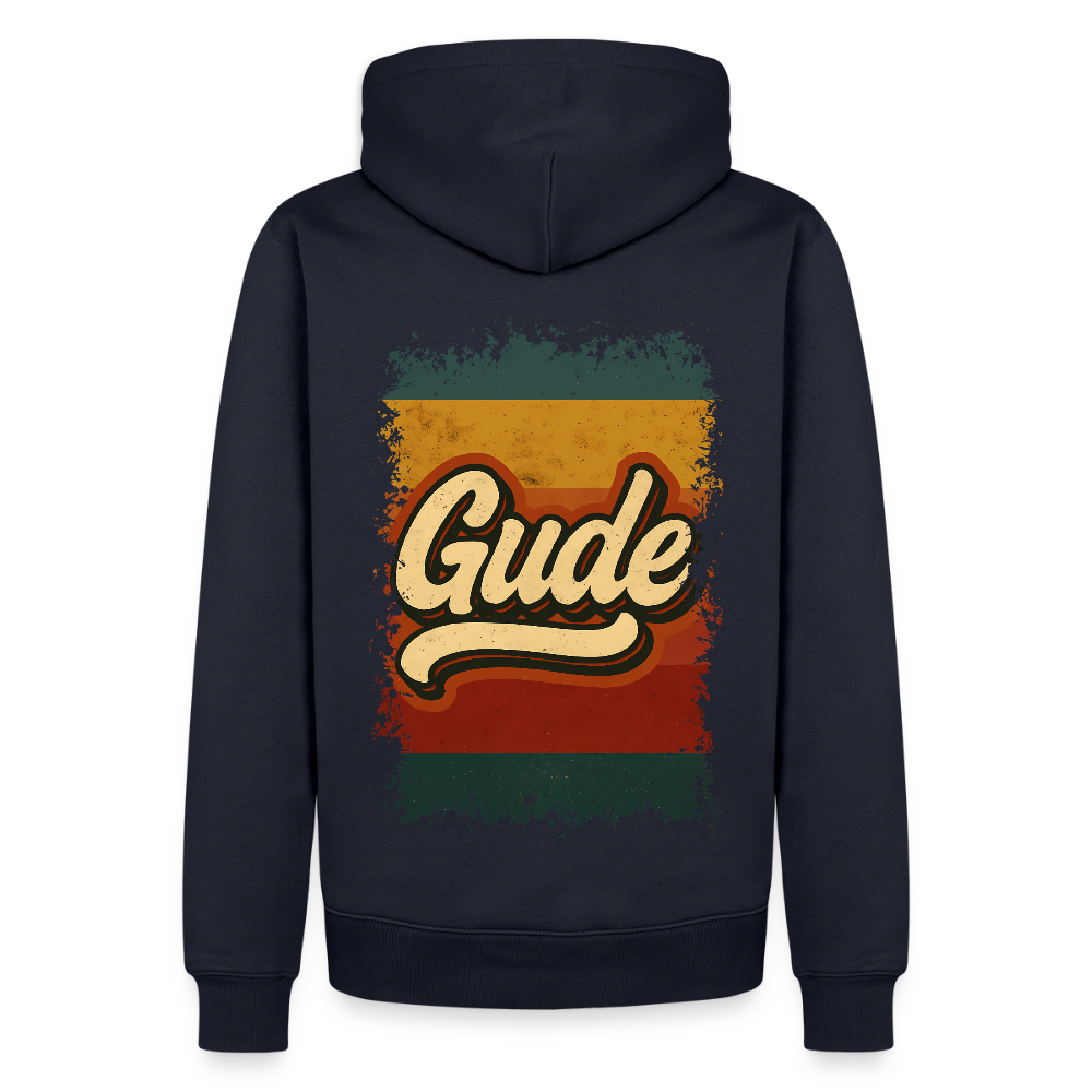 „Gude“ – Retro Look aus Hessen - Männer Premium Hoodie - Navy