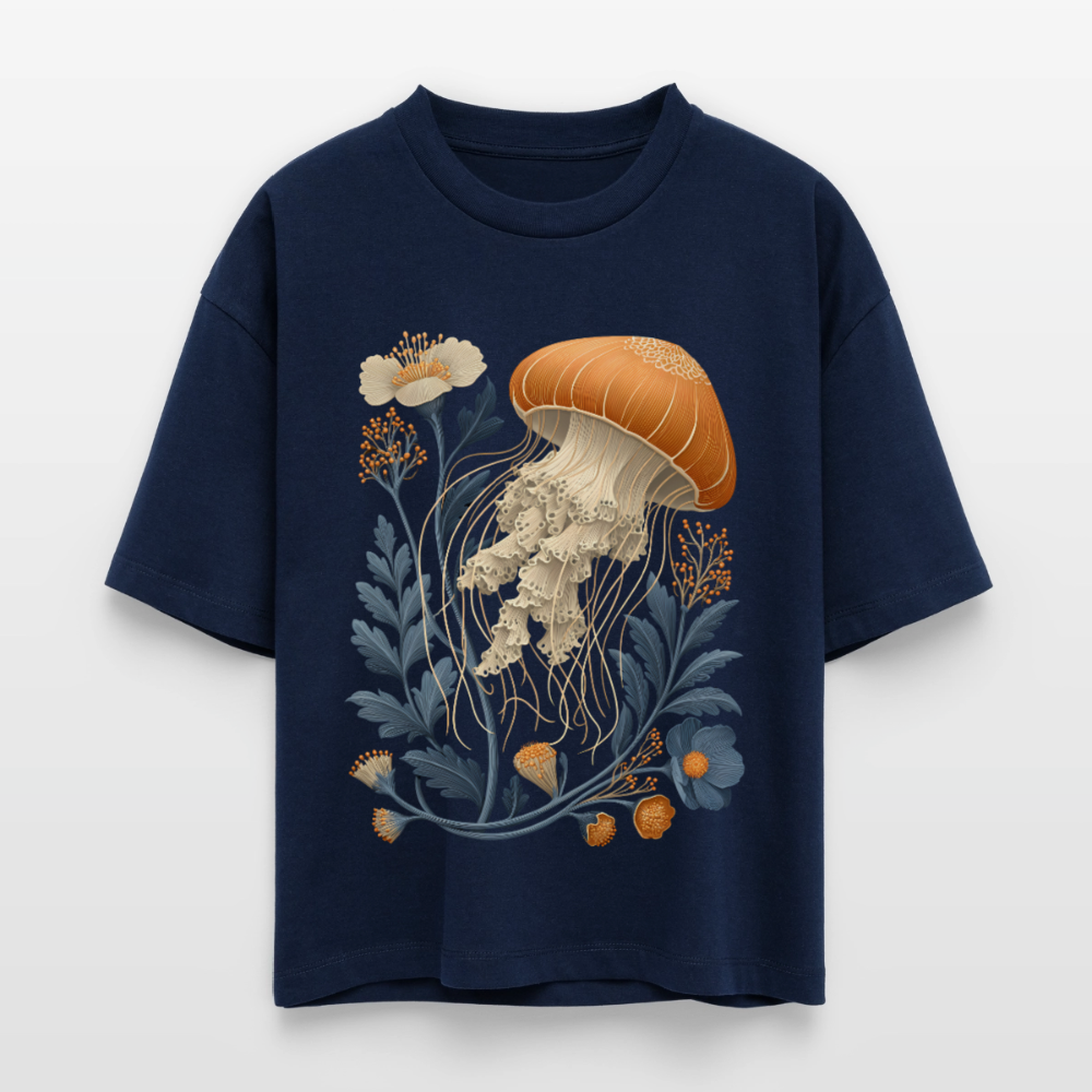 Ocean Bloom – Medusen-Art Boxy Bio-Shirt - Stanley/Stella Frauen Boxy Bio-T-Shirt Nova - by Artful Alchemist