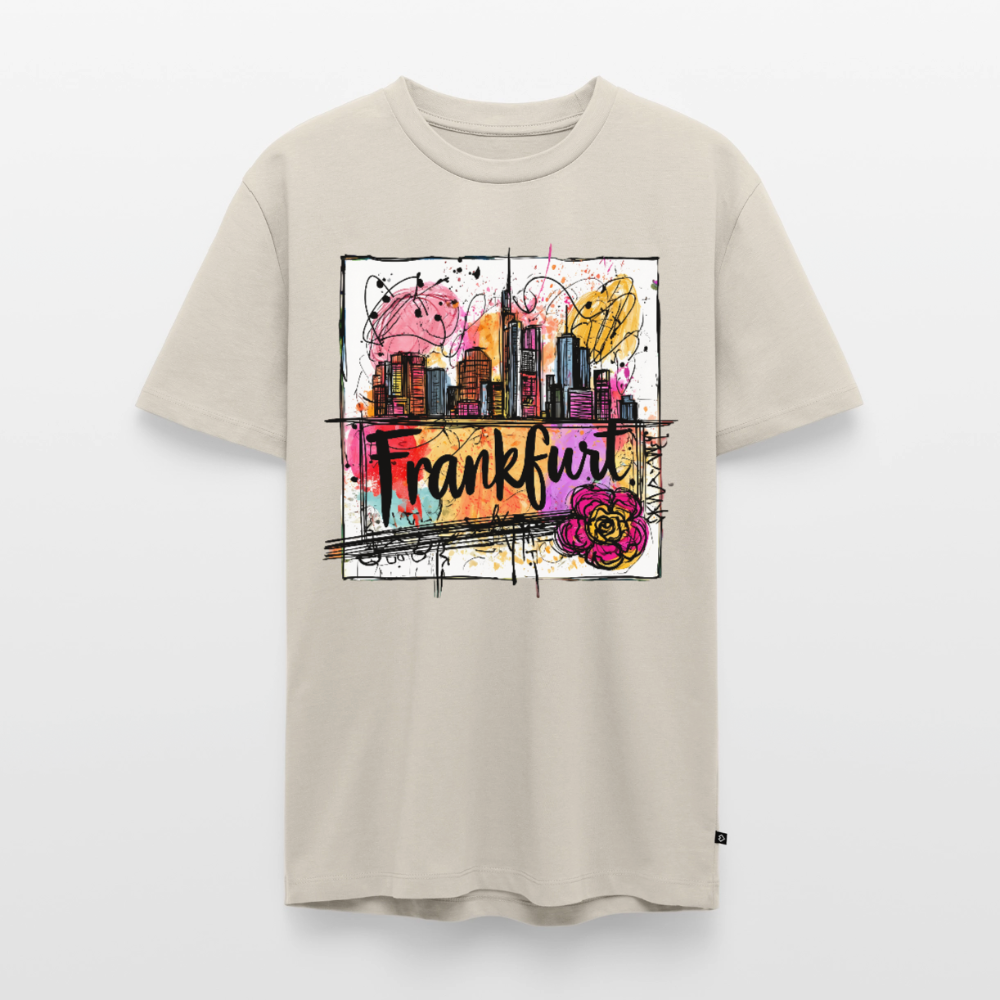 Frankfurt Skyline - Männer Premium T-Shirt - Beige