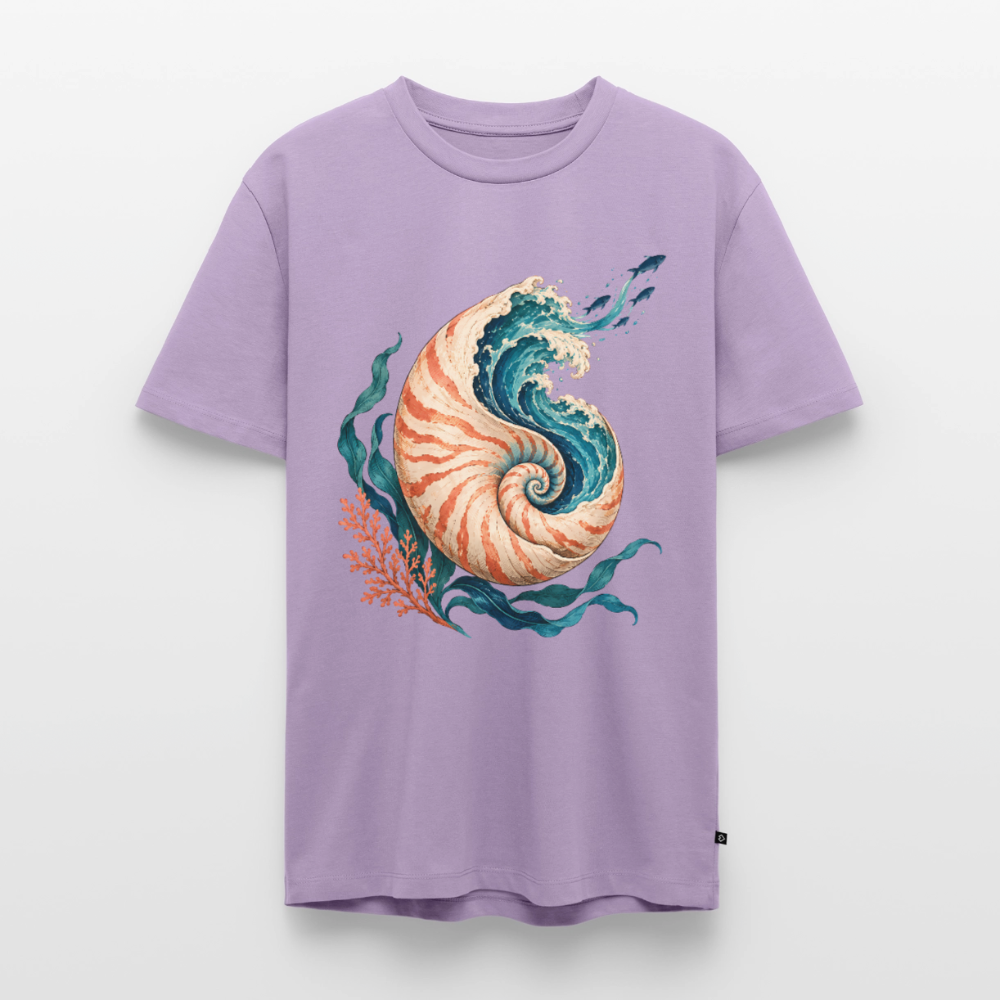 Nautilus Wave – Männer Premium T-Shirt - Lavendel