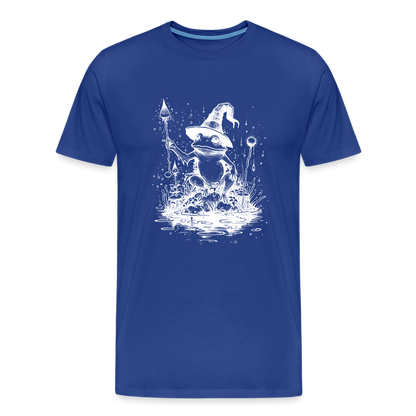 Magischer Frosch mit Zauberhut und Zauberstab - Männer Premium T-Shirt - by Artful Alchemist