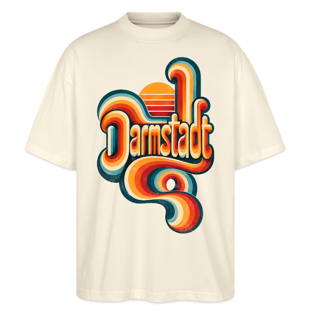 Darmstadt Retro – Oversized Unisex Bio T-Shirt - Natur