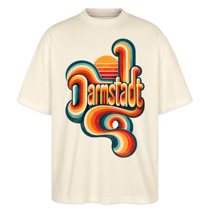 Darmstadt Retro – Oversized Unisex Bio T-Shirt - Natur