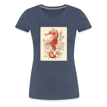 Vintage Seepferdchen - Frauen Premium T-Shirt - by Artful Alchemist