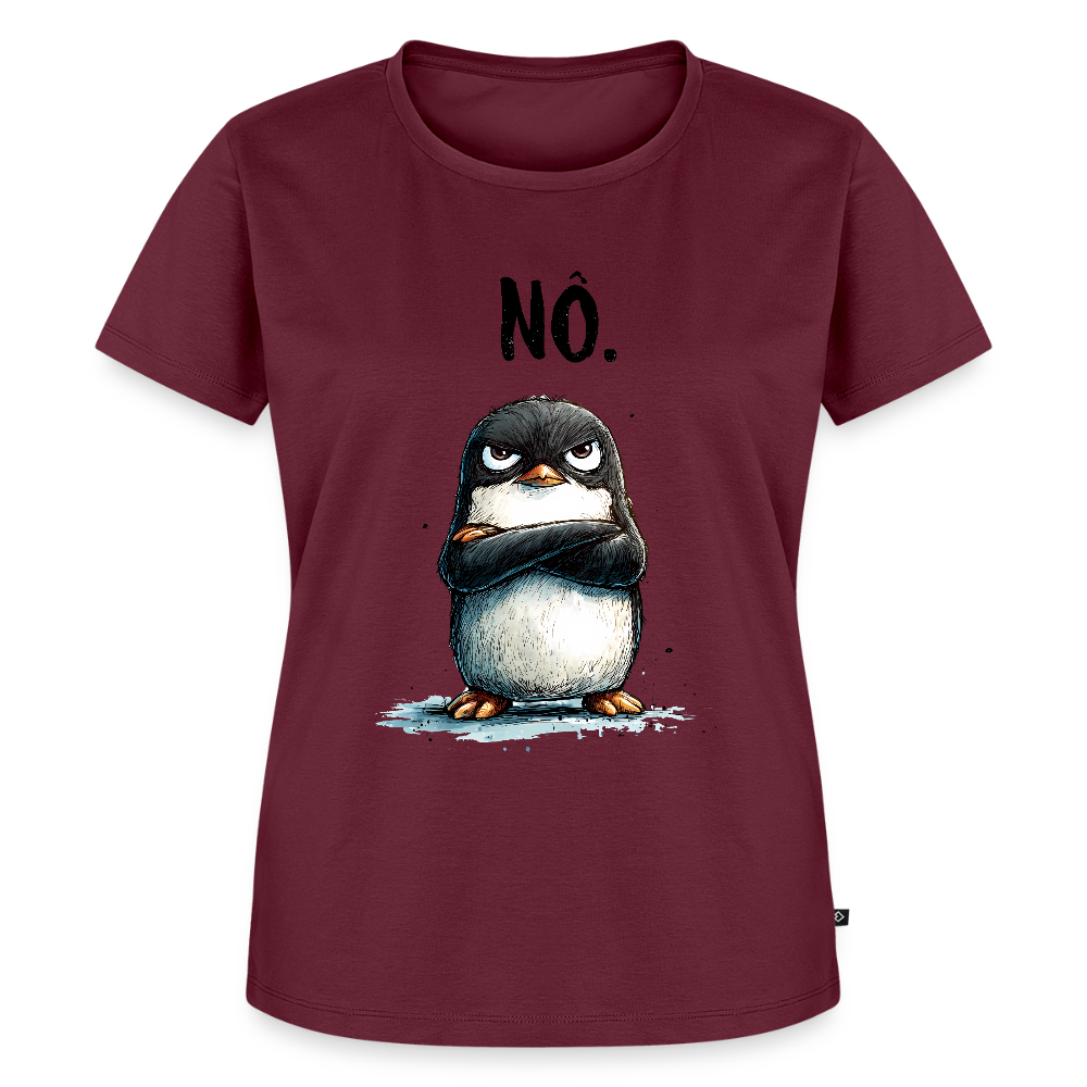 Grumpy Penguin – „NÖ.“ - Frauen Premium T-Shirt - by Artful Alchemist