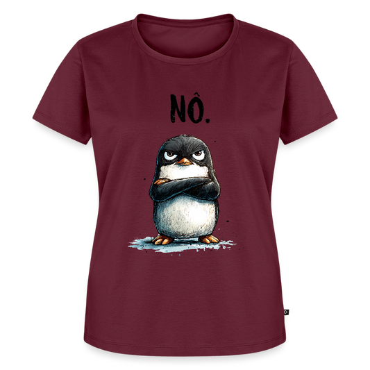 Grumpy Penguin – „NÖ.“ - Frauen Premium T-Shirt - by Artful Alchemist
