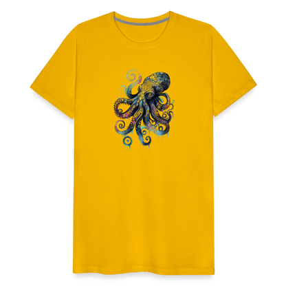 Cooler Wasserfarben Aquarell Oktopus - Männer Premium T-Shirt - by Artful Alchemist