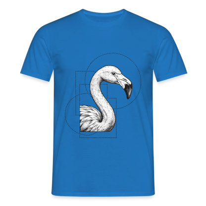Geometric Grace – Modern Flamingo - Männer T-Shirt - by Artful Alchemist