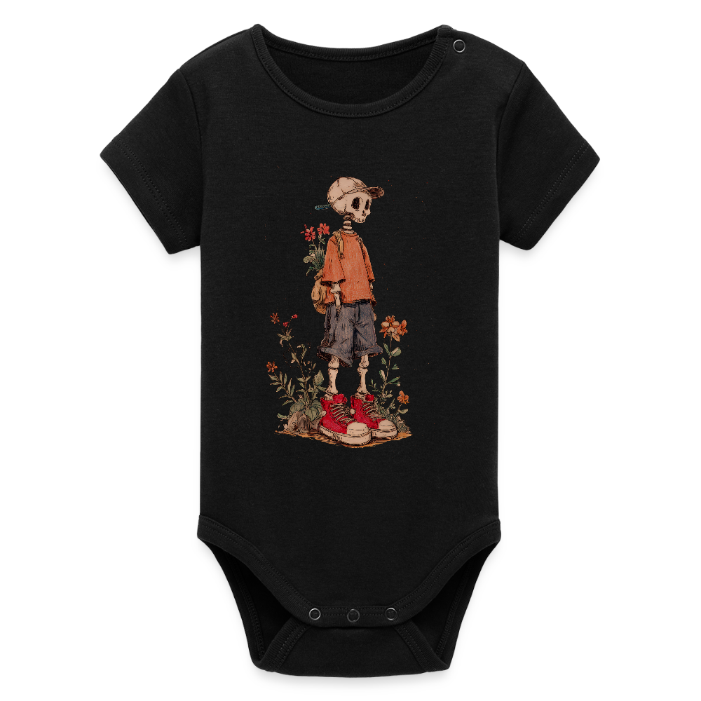 Skeleton Boy - Stanley/Stella Baby Bio Kurzarm-Body - Schwarz