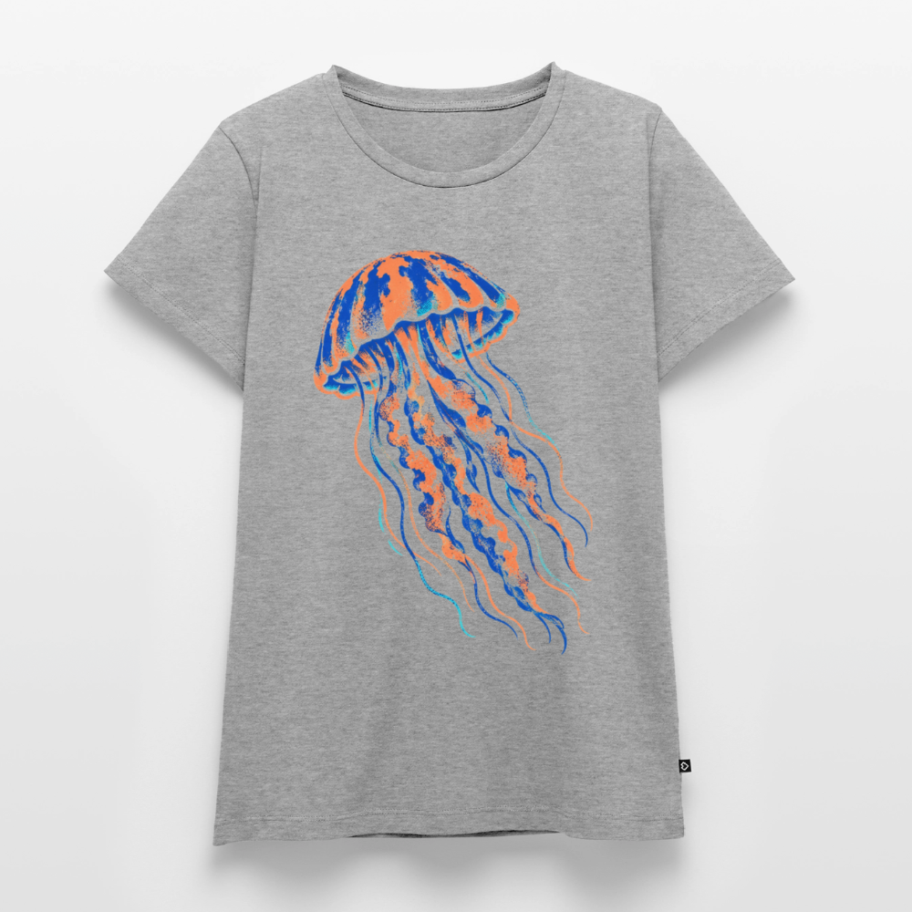 Jellyfish Ink – Frauen Premium T-Shirt - Grau meliert