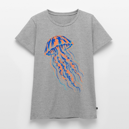 Jellyfish Ink – Frauen Premium T-Shirt - Grau meliert