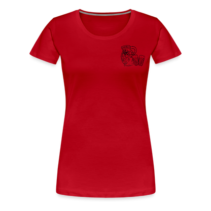Bembel mit Gläsern - Hessisch Mundart - Frauen Premium T-Shirt - by Artful Alchemist