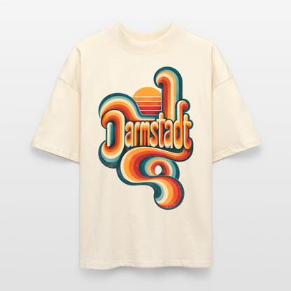 Darmstadt Retro – Oversized Unisex Bio T-Shirt - Natur