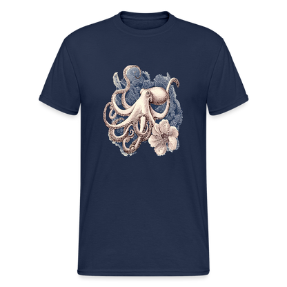 Vintage Oktopus - Männer Gildan Heavy T-Shirt - by Artful Alchemist