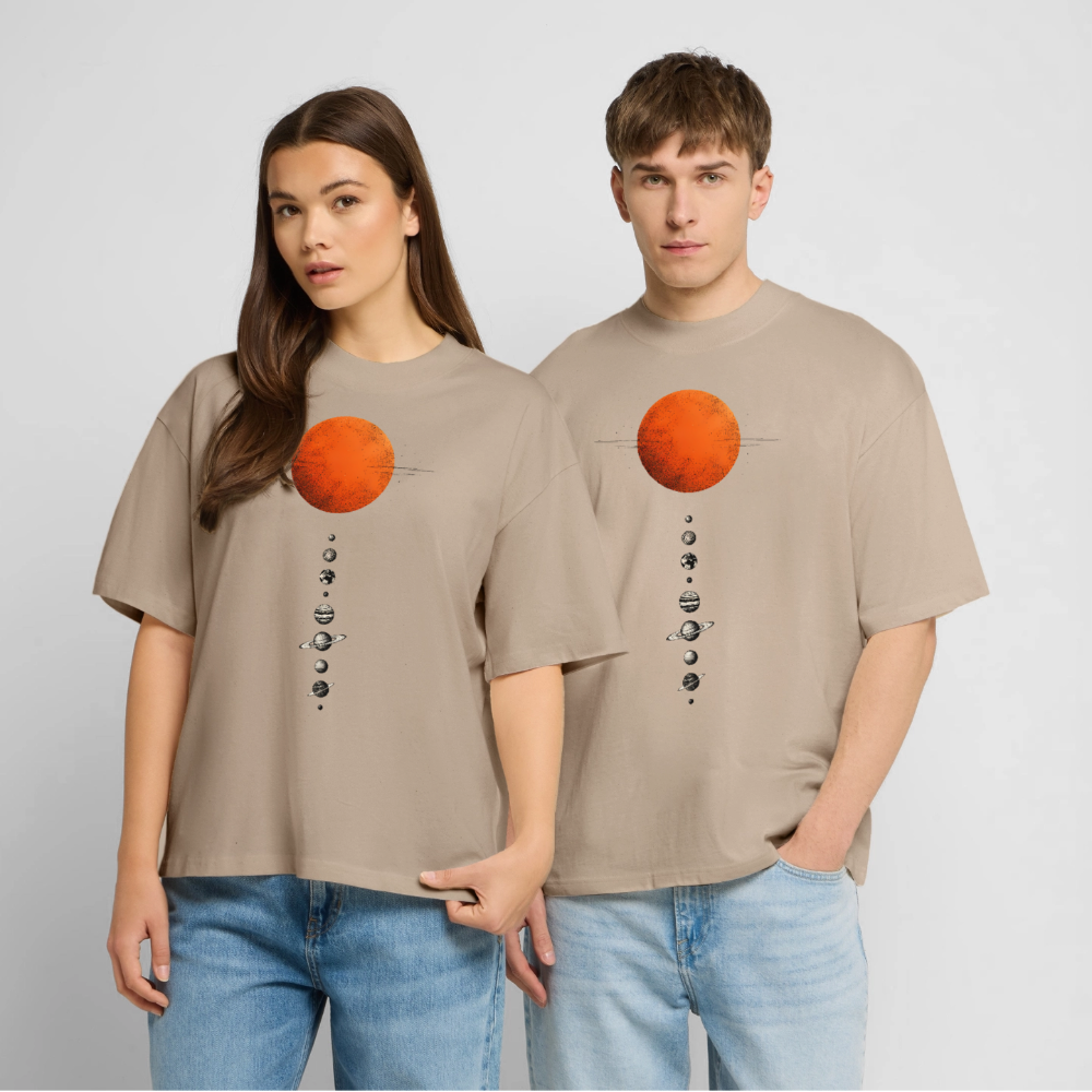 Sonnensystem - Oversized Unisex Bio T-Shirt Blaster 2.0 - by Artful Alchemist