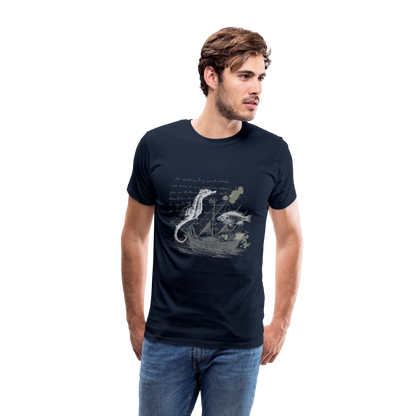 Vintage Steampunk Seepferdchen Motiv - Männer Premium T-Shirts - by Artful Alchemist