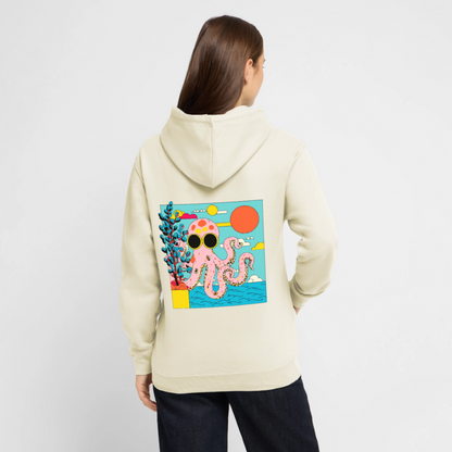Summer Reef – Pink Octopus - Unisex Hoodie - by Artful Alchemist