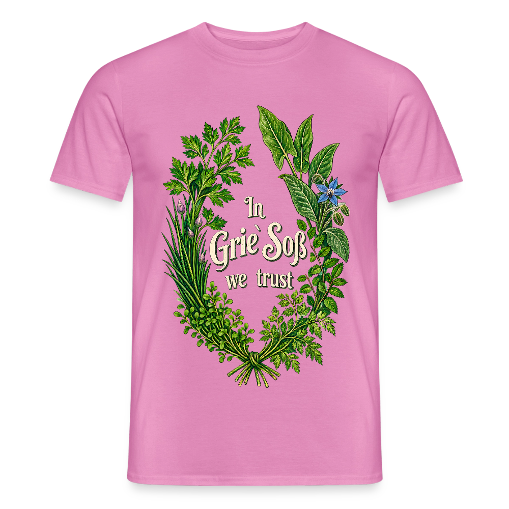 In Grie` Soß we trust - Männer T-Shirt - Pink