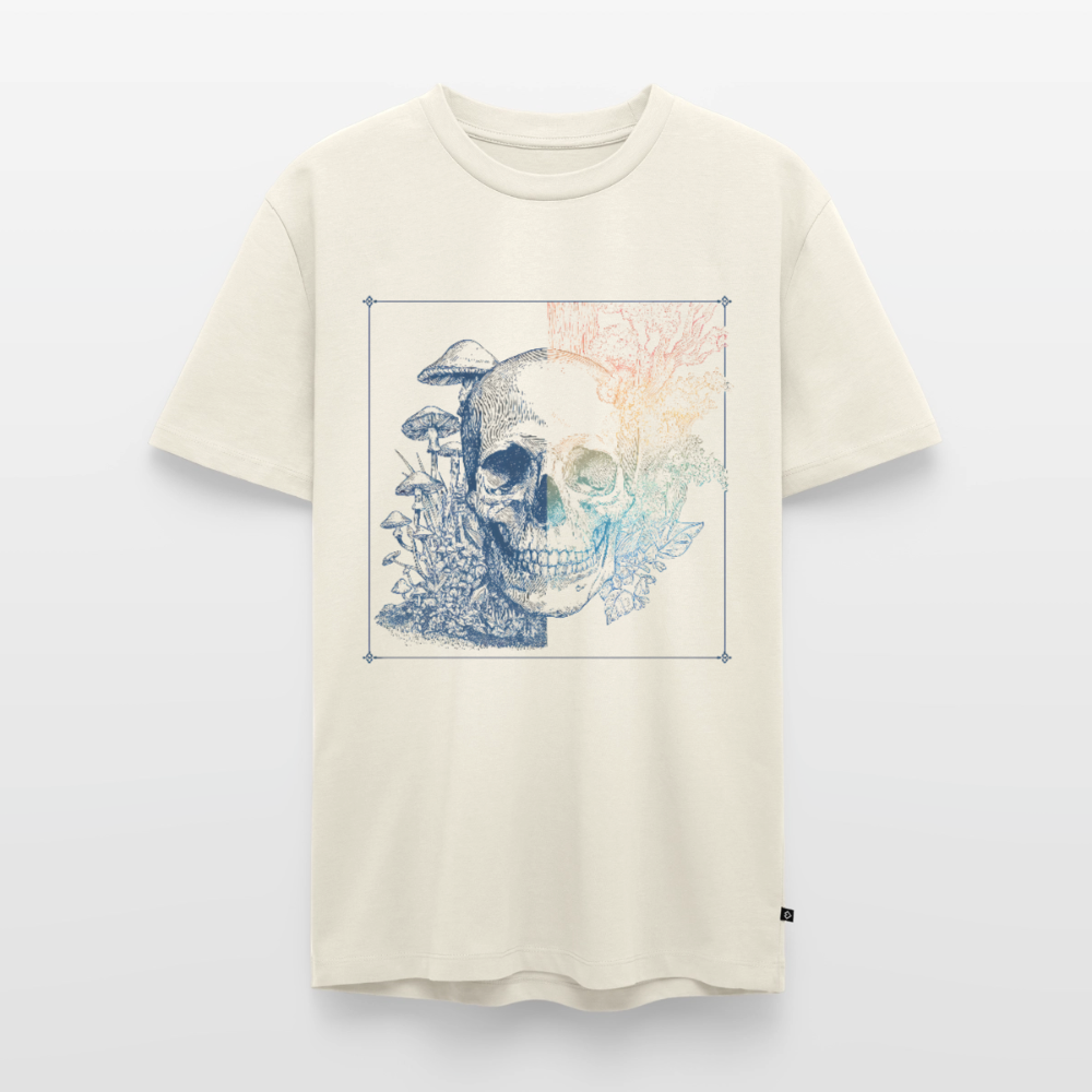 Neon Decay – Surreal Skull - Männer Premium Bio T-Shirt - Naturweiß