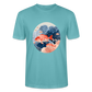 Bunter Meeres Fisch - Stanley/Stella Unisex Bio-T-Shirt CRAFTER - Pastelltürkis