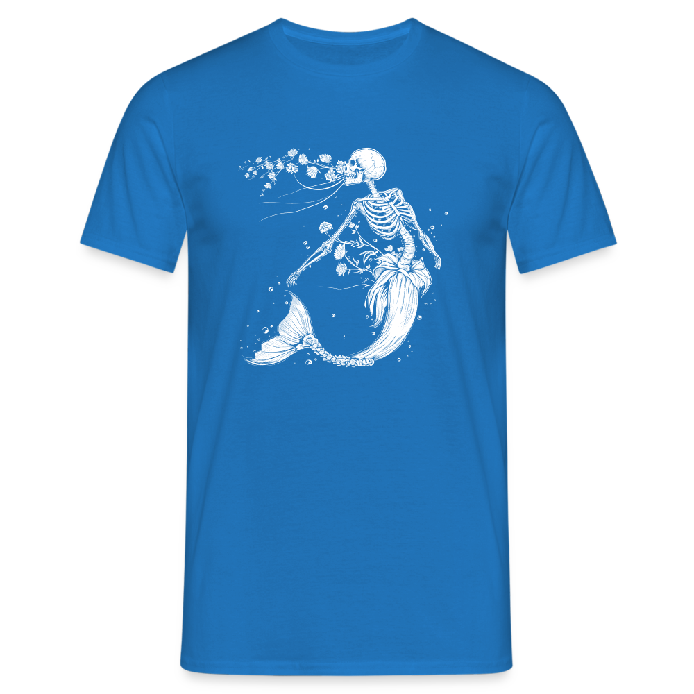 Florale Skelett Meerjungfrau - Männer T-Shirt - Royalblau