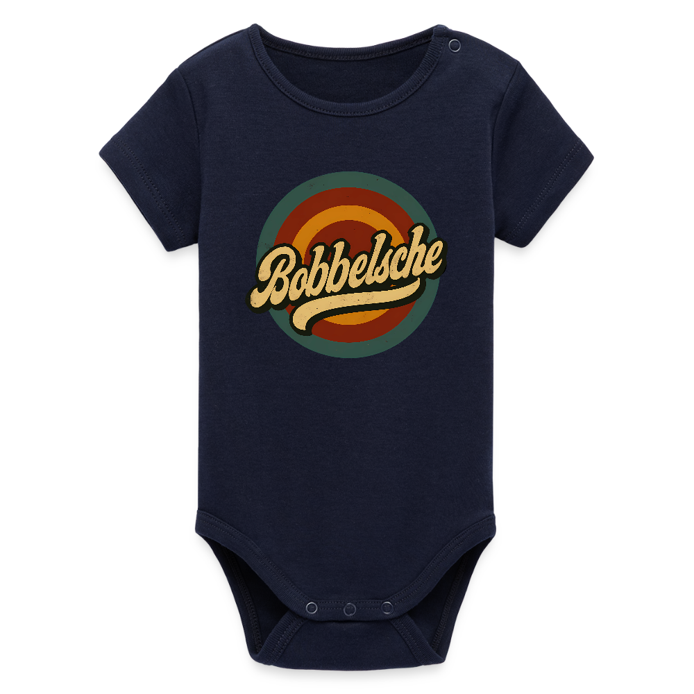 Bobbelsche - Stanley/Stella Baby Bio Kurzarm-Body - Navy