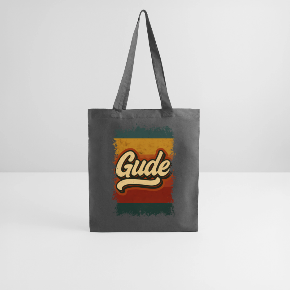 „Gude“ – Retro Look aus Hessen - Stoffbeutel - Graphite