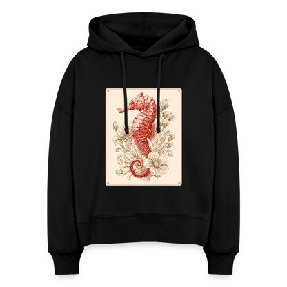 Vintage Seepferdchen - Stanley/Stella Boxy Frauen Bio Hoodie Nora - by Artful Alchemist