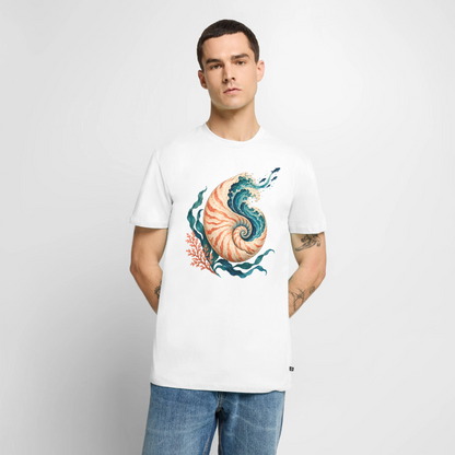 Nautilus Wave – Männer Premium T-Shirt - Weiß