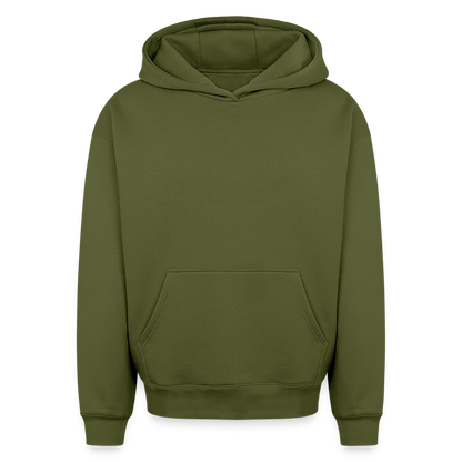 Nature Spiral – Oversized Heavyweight Unisex Hoodie - Khaki