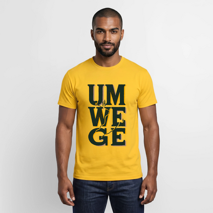 Umwege – Männer T-Shirt - Gelb