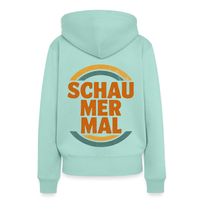 „Schau Mer Mal“ – Retro Look aus Hessen - Frauen Premium Bio Hoodie - by Artful Alchemist