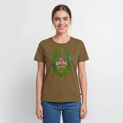 In Grie’ Soß We Trust - Frauen Premium T-Shirt - by Artful Alchemist