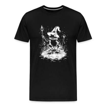 Magischer Frosch mit Zauberhut und Zauberstab - Männer Premium T-Shirt - by Artful Alchemist